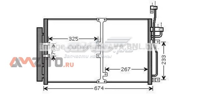 Радиатор кондиционера OL5425D AVA