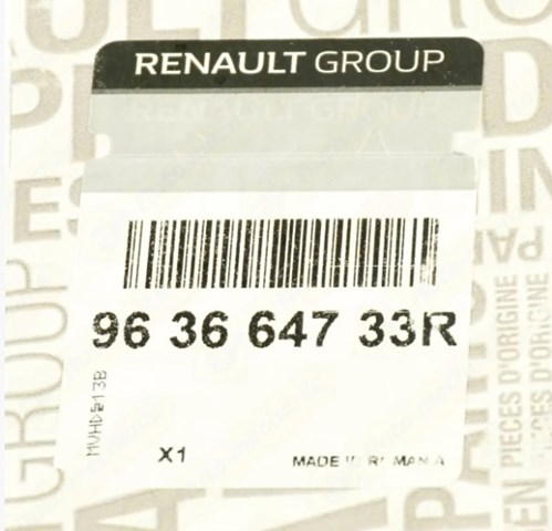 Стекло левого зеркала заднего вида 963664733R Renault (RVI)