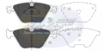 Колодки тормозные передние дисковые COMLINE CBP06075