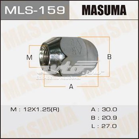 Гайка колесная MASUMA MLS159