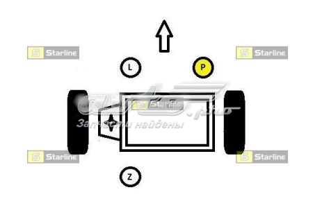 Compre SM0085 Starline Coxim (suporte) direito de motor