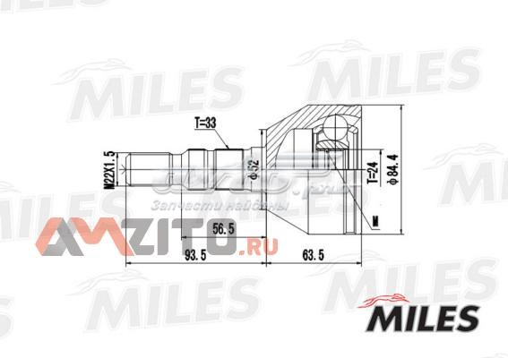 ШРУС наружный передний GA20345 Miles