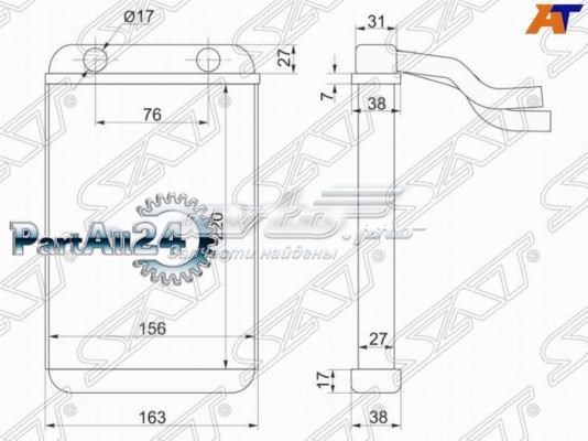 Радиатор печки (отопителя) SAT STTY893950 цена, от 76.44 USD