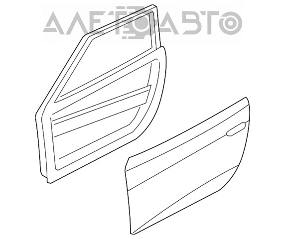 Дверь передняя правая Hyundai/Kia 760042V010 цена, от 316.73 USD
