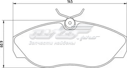 Передние тормозные колодки 1611458080 Peugeot/Citroen