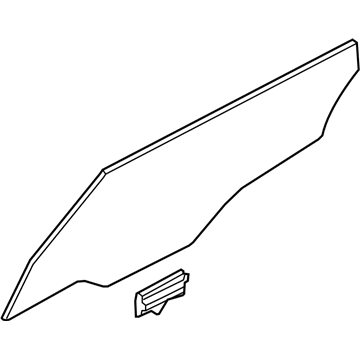 Стекло двери задней левой GS4044D303 XYG