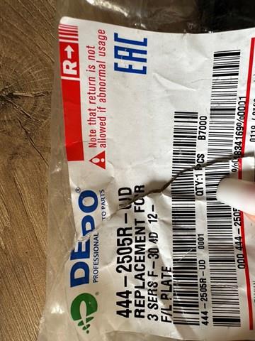 Решетка переднего бампера, внутренняя правая Depo/Loro/Abakus 4442505RUD
