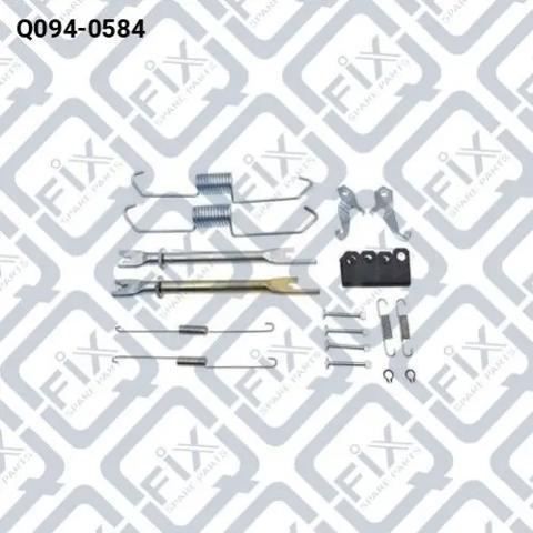 Купить Q0940584 Q-fix Механизм подвода (самоподвода) барабанных колодок (разводной ремкомплект)