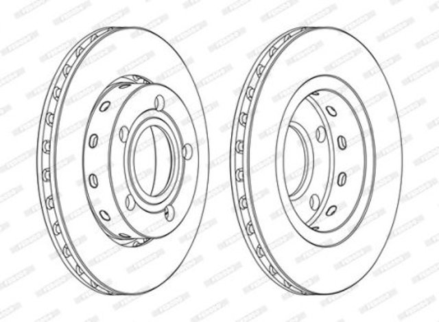 Тормозные диски DDF1887C Ferodo