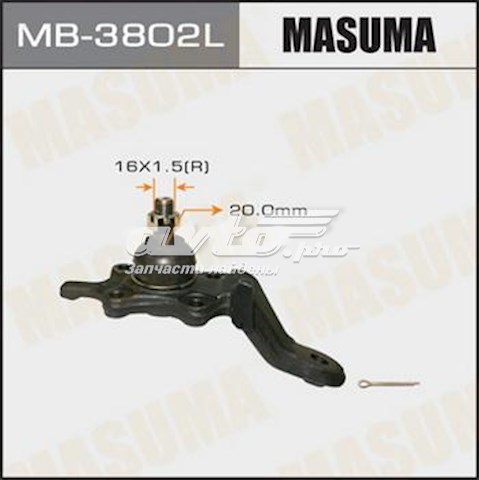 Шаровая опора нижняя левая Masuma MB3802L