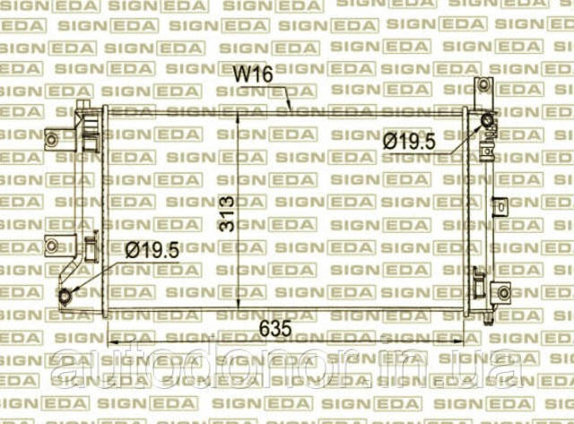 RA13442Q Signeda Радиатор основной