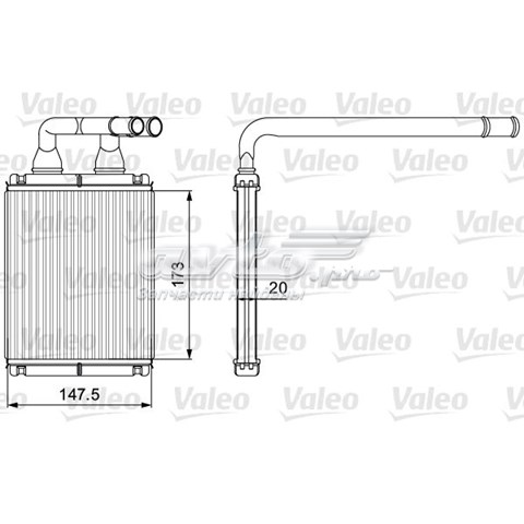 Теплообмінник 811540 VALEO
