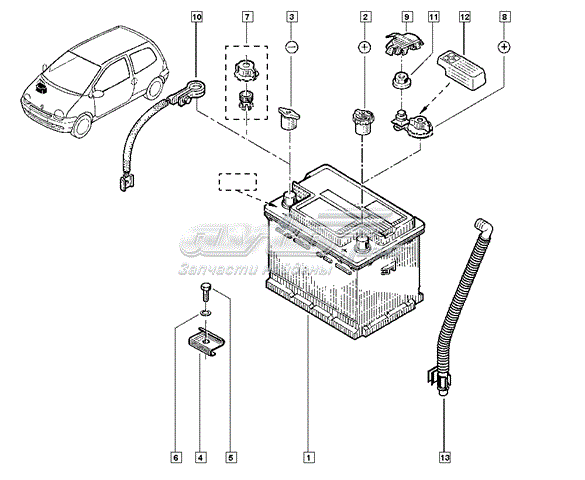 Купить Аккумулятор Renault (RVI) (7711238596)