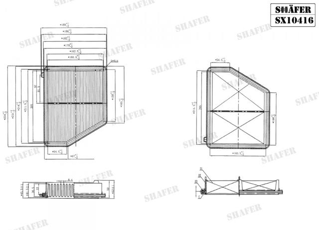 Купить SX10416 Shafer Автомобильный фильтр воздуха