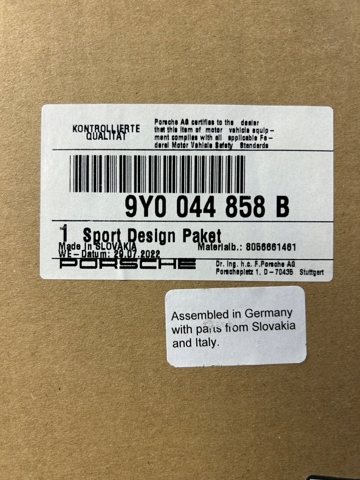 9Y0044858B Porsche 