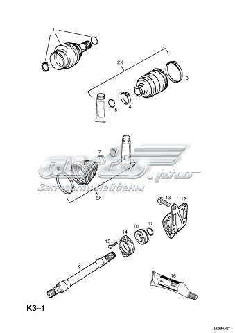 Veio de acionamento do semieixo intermédio para Opel Vectra (31)