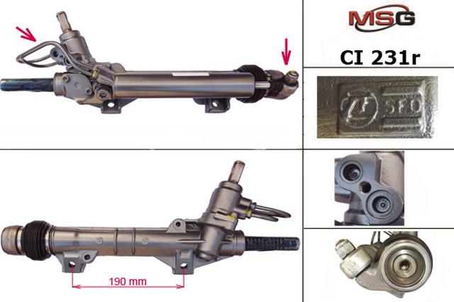 Рулевая рейка CI231R MSG Rebuilding