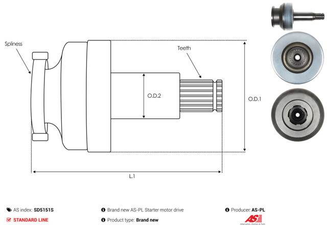  Бендикс AS/Auto Storm SD5151S цена, от 14.14 USD