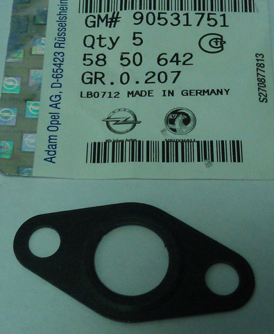 90531751 Opel vedante de válvula egr de recirculação