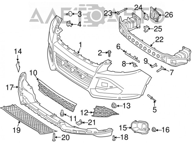 Решетка переднего бампера, правая Signeda PFD99196CAR цена, от 16.01 USD
