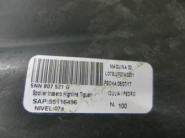 Спойлер заднего бампера VAG 5NN807521G9B9 цена, от 175.97 USD