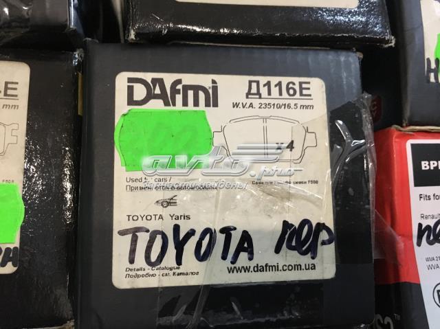 Колодки тормозные передние дисковые DAFMI D116E