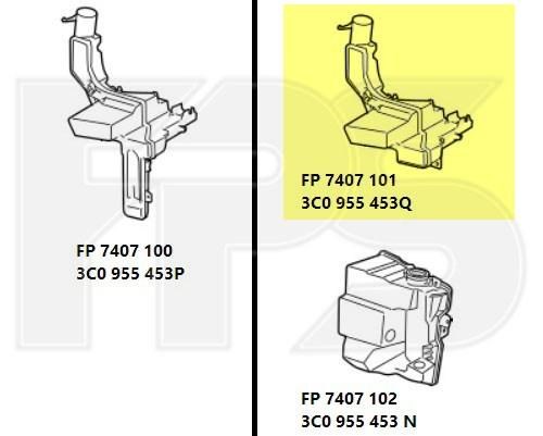 FP7407101 FPS Бачок омывателя стекла