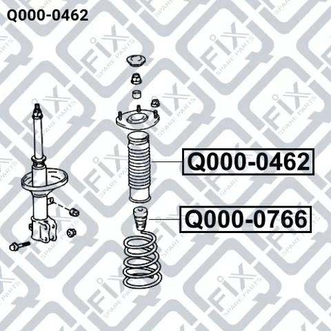 Q0000462 Q-fix Пыльник заднего амортизатора