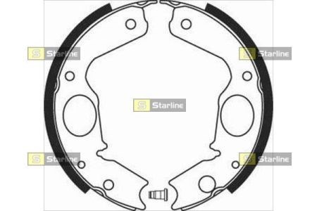 BC08350 Starline Тормозные колодки ручника