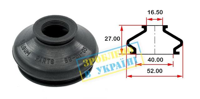 Пыльник опоры шаровой нижней BG0105 Belgum