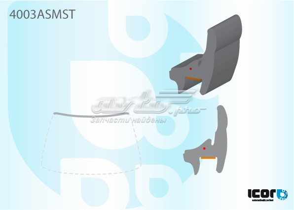  Moldura de pára-brisas Honda Accord VIII sedan (CU) (2008 - 2015) VIII