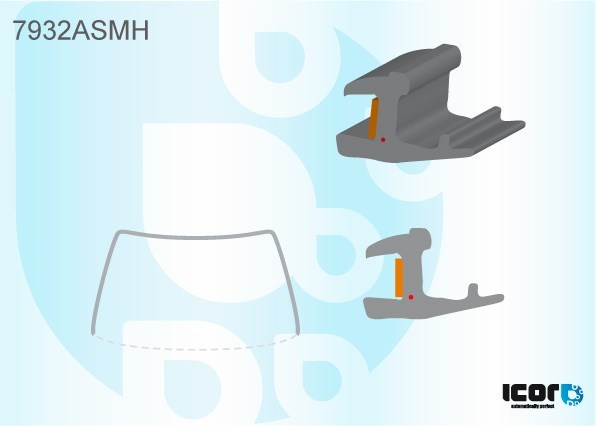 Moldura de pára-brisas Subaru Impreza III GH