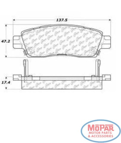 Задние тормозные колодки 10208830 Centric Parts