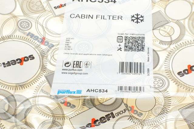 Фильтр салона AHC534 Purflux