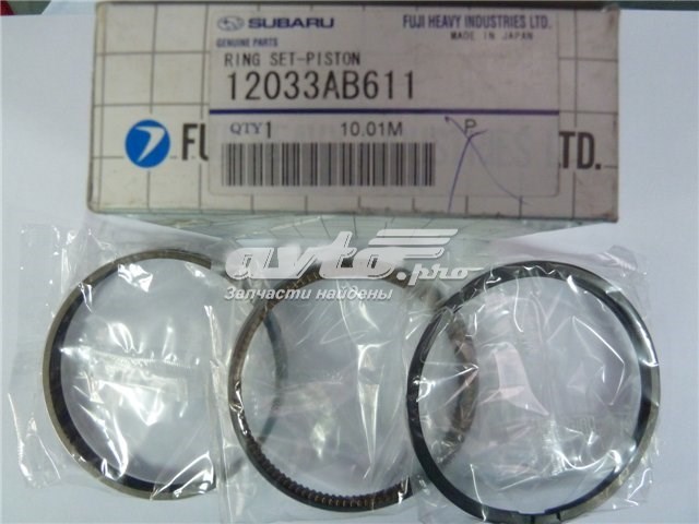 Кольца поршневые комплект на мотор, STD. Subaru 12033AB611