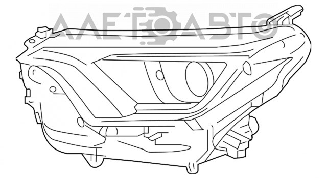 Правая фара FP7043R6T TYC