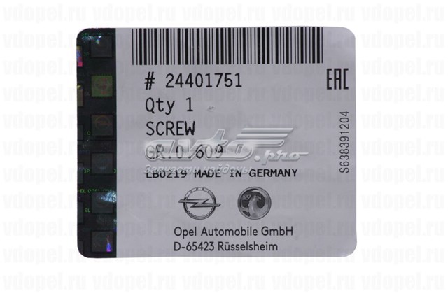 24401751 GM Tornillo de biela original y equivalente
