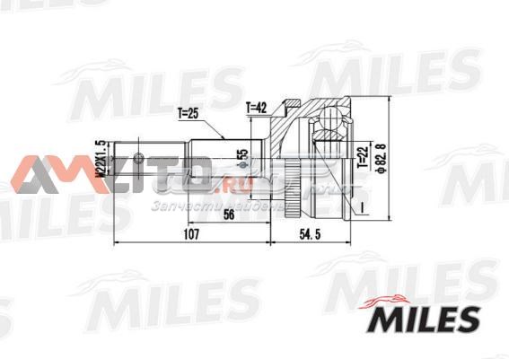 GA20291 Miles junta homocinética externa dianteira