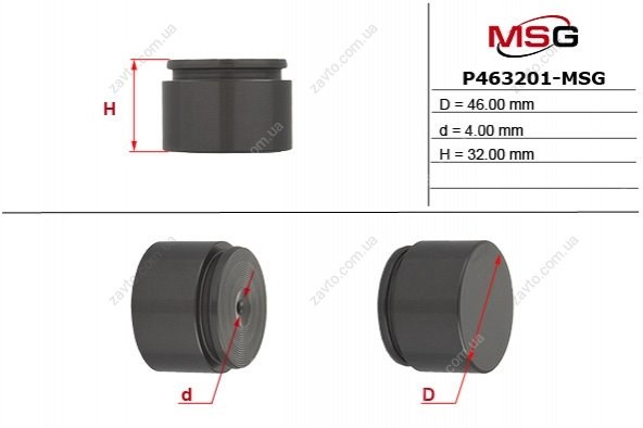 Поршень суппорта переднего MSG P463201MSG