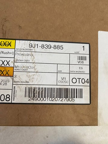 Держатель наружной ручки двери задней левой Porsche 9J1839885 цена, от 164.70 USD