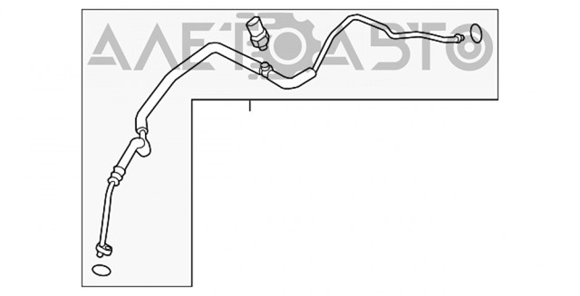 Шланг кондиционера, от радиатора к испарителю Mazda KD456146XA