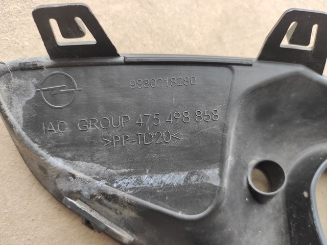 Купить 9830218280 Peugeot/Citroen Решетка бампера переднего левая
