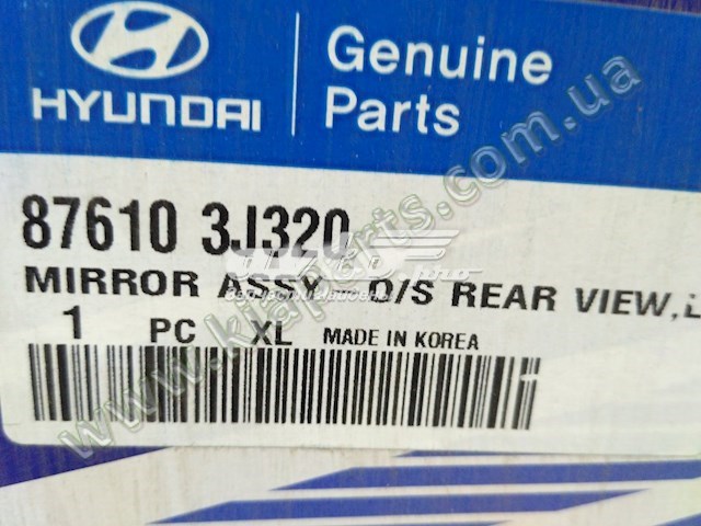 Купить 876103J320 Hyundai/Kia Наружное зеркало левое