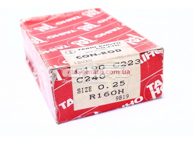 Вкладыши коленвала, шатунные, комплект, 1-й ремонт (+0,25) Taiho R160H025 цена, от 13.43 USD
