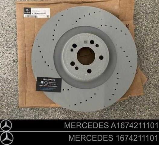 Передние тормозные диски A167421110107 Mercedes