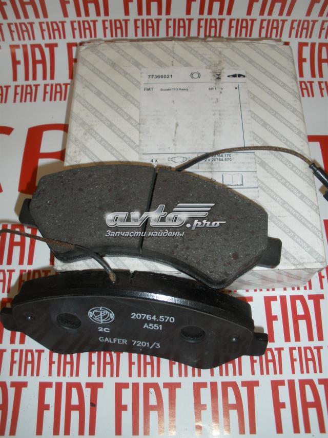 Колодки тормозные передние дисковые FIAT 77366021