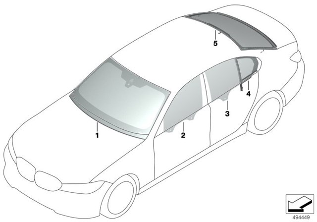 Лобовое стекло 51317477214 BMW