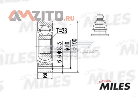 ШРУС внутренний передний GA10002 Miles