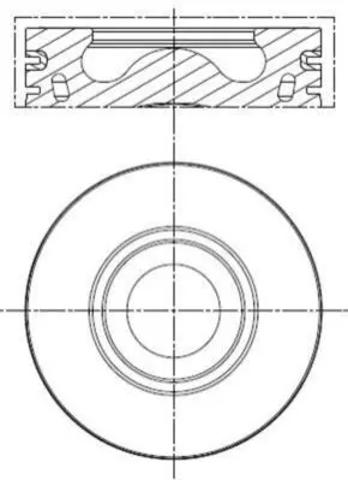 013PI00136002 Mahle Original Поршня, 2-й ремонт