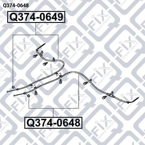 Трос ручника Q3740648 Q-fix